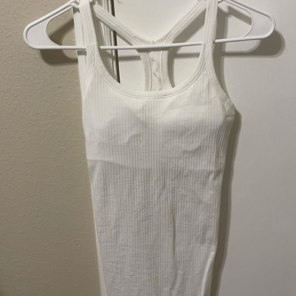lululemon white ebb to street tank top